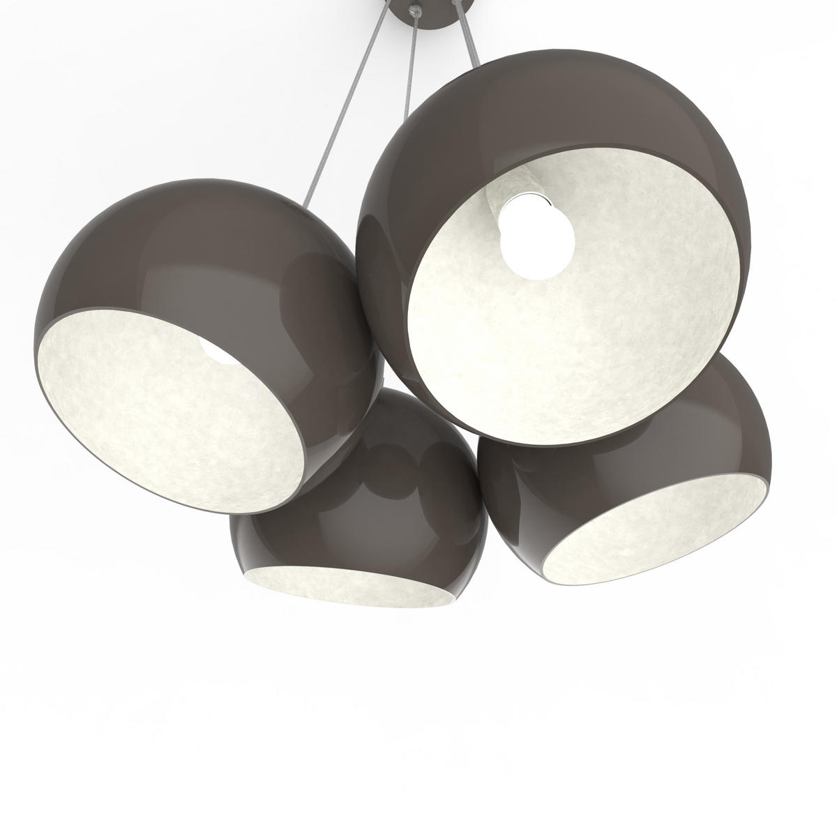 HÄNGELEUCHTE - Graubraun, Metall (25/25/20cm) - Lumicom