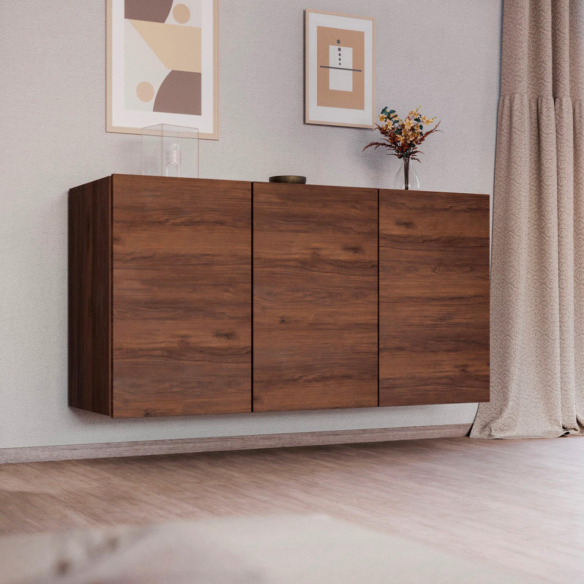 SIDEBOARD Idao Tmavé dřevo - hnědá, kompozitní dřevo (160/35/60cm) - Petits-meubles