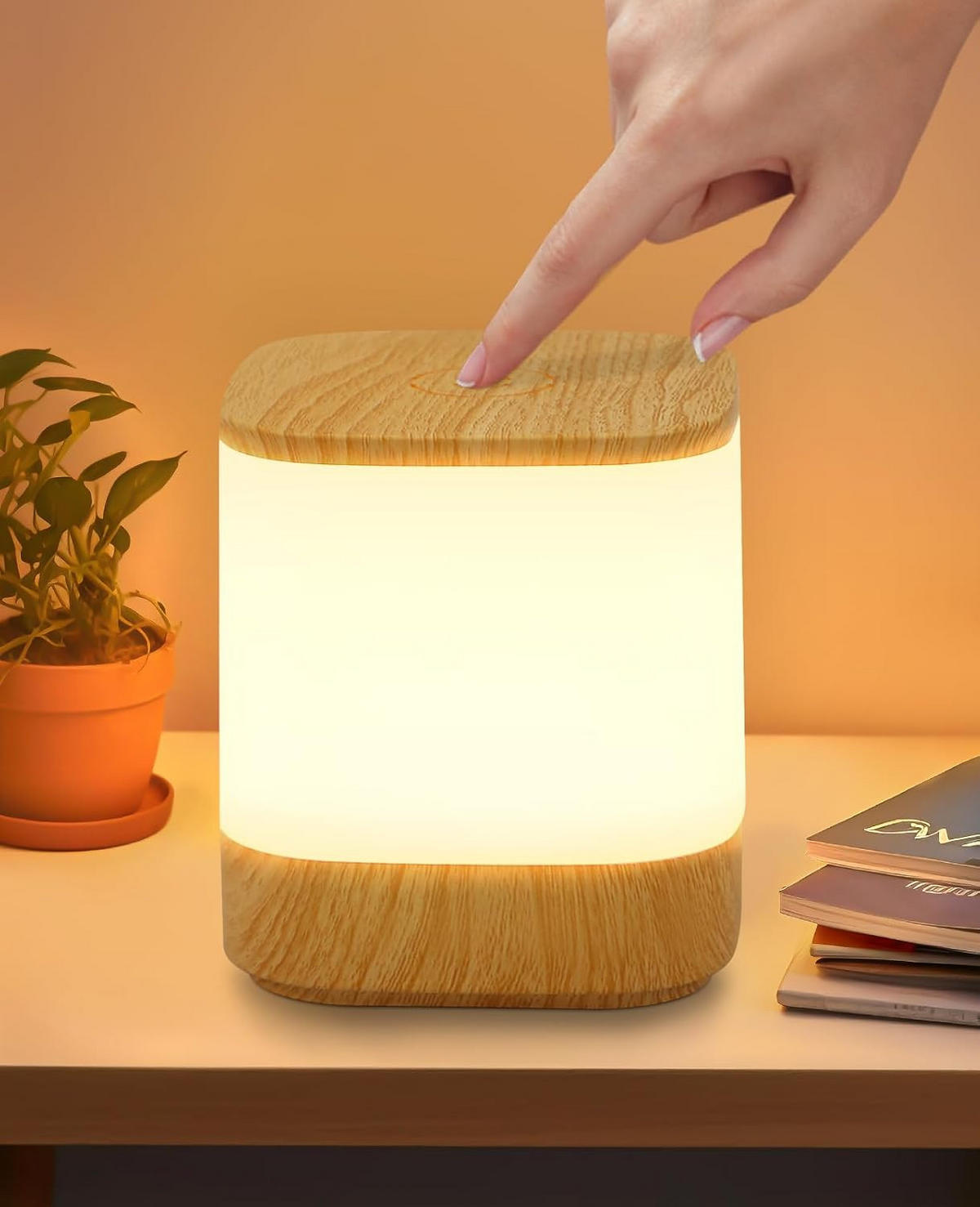 TISCHLEUCHTE Scheinert 9.8/11.5/9.8 cm - Eiche Artisan, Metall (9.8/9.8/11.5cm) - ZMH