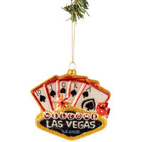 WEIHNACHTSKUGEL Las Vegas 12 cm - Multicolor, Glas (3/11/1cm)