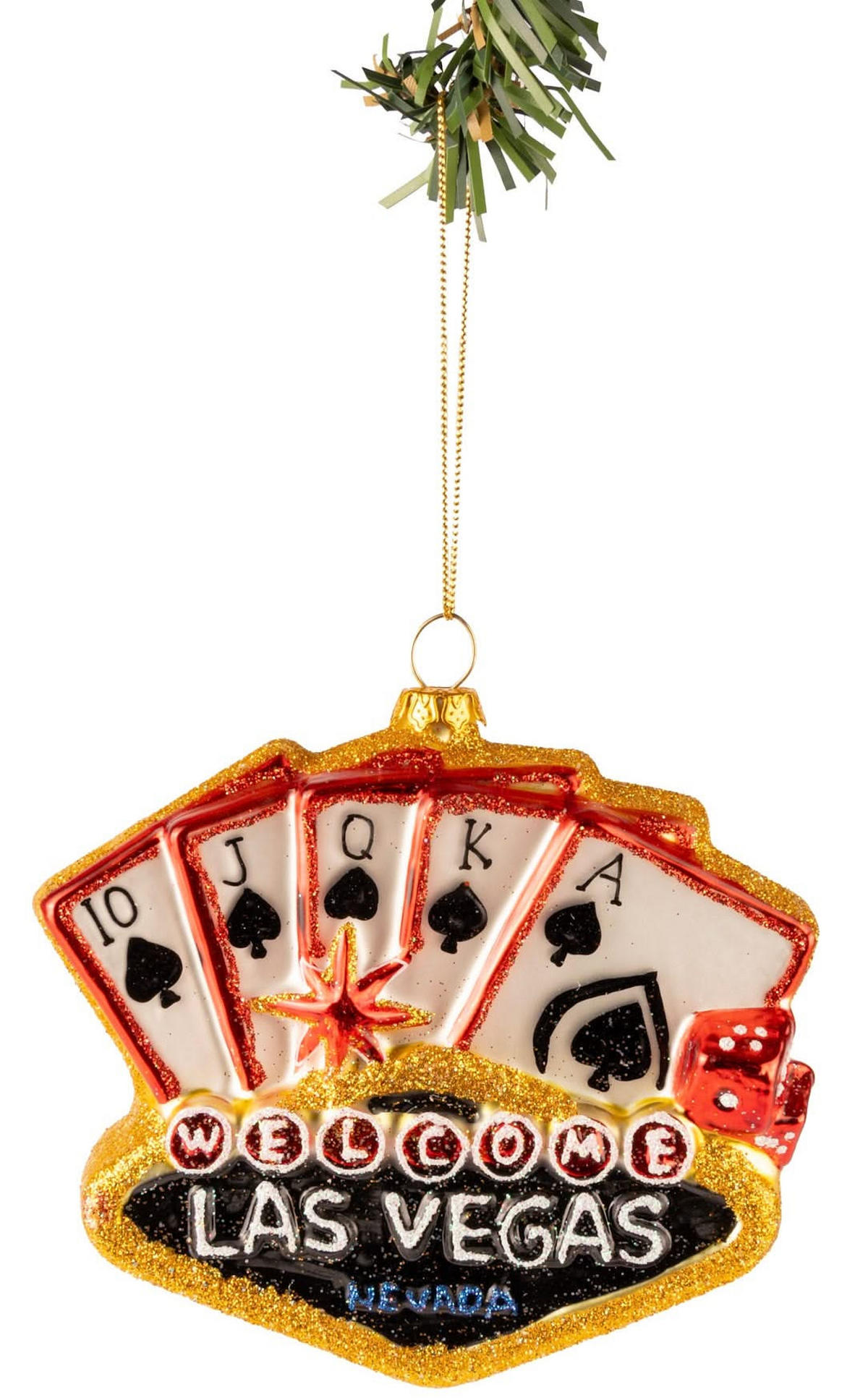 WEIHNACHTSKUGEL Las Vegas 12 cm - Multicolor, Glas (3/11/1cm)