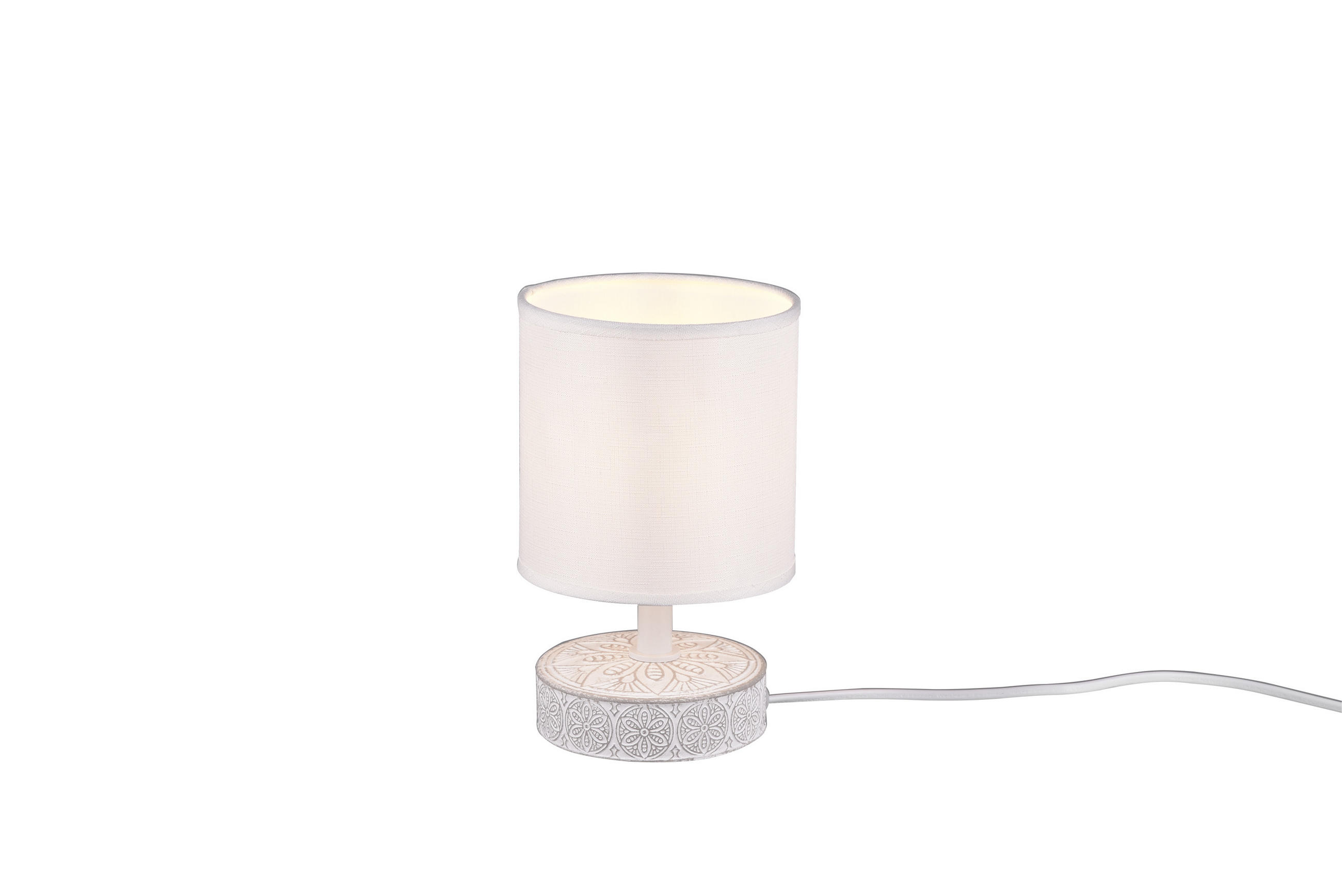 TISCHLAMPE MARIE - Weiß - 13/13/20.5 cm - Weiß, Keramik (13/13/20.5cm) - Trio Leuchten