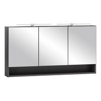 SPIEGELSCHRANK Kahla-03 - Grau, Holzwerkstoff (120/64/20cm) - Lomado