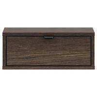 NACHTTISCH HEGGERS Eiche Dunin 45 cm - Dunkelbraun/Goldfarben, Holzwerkstoff/Metall (45/18/33cm) - Selsey
