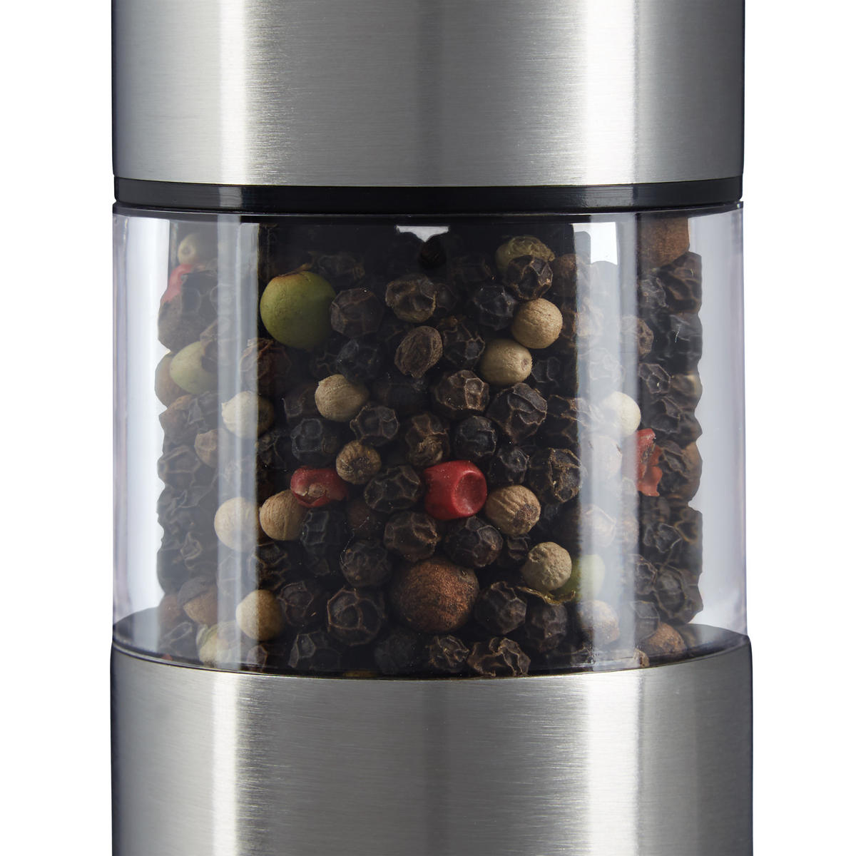 ELEKTRISCHE Pfeffermühlen - Silberfarben, Keramik/Metall (10/22/5cm) - Relaxdays