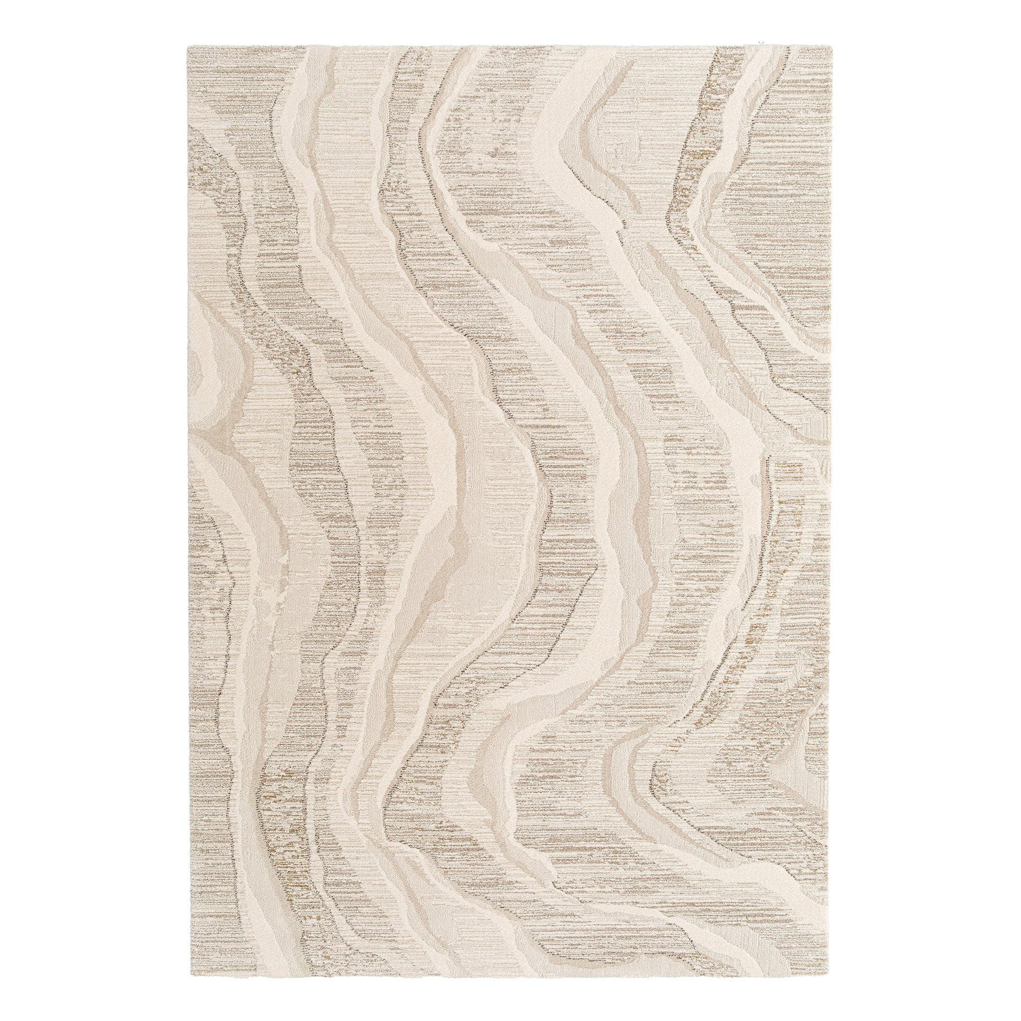 TEPPICH, Weicher Design beige - Beige, Textil (120/170cm) - AFK Living