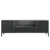 TV-LOWBOARD groß mit 1 Schublade und 2 Türen, Grün - Grün, Holzwerkstoff (165/56/41cm) - Idohome