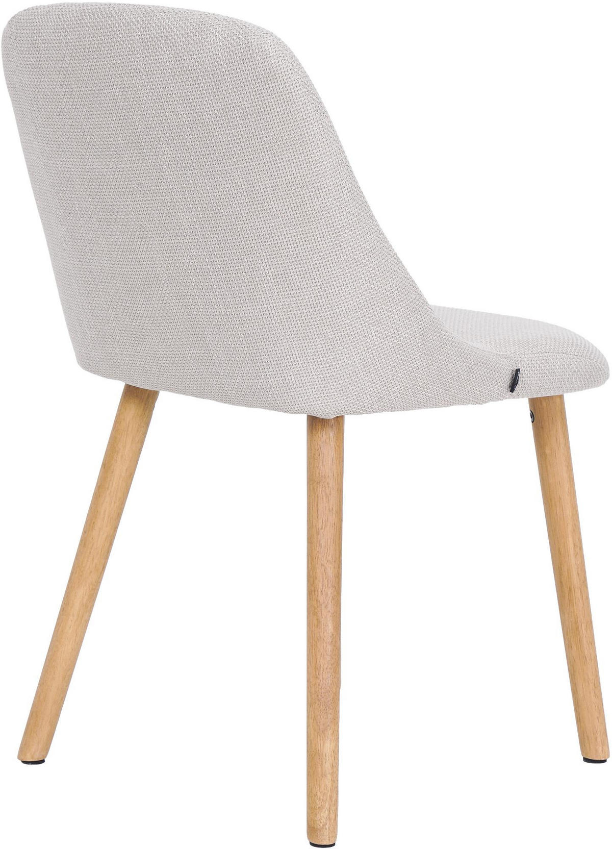 ESSZIMMERSTUHL Stoff Beige - Eukalyptusholzfarben/Beige, Holz/Textil (49/82/56cm) - CLP