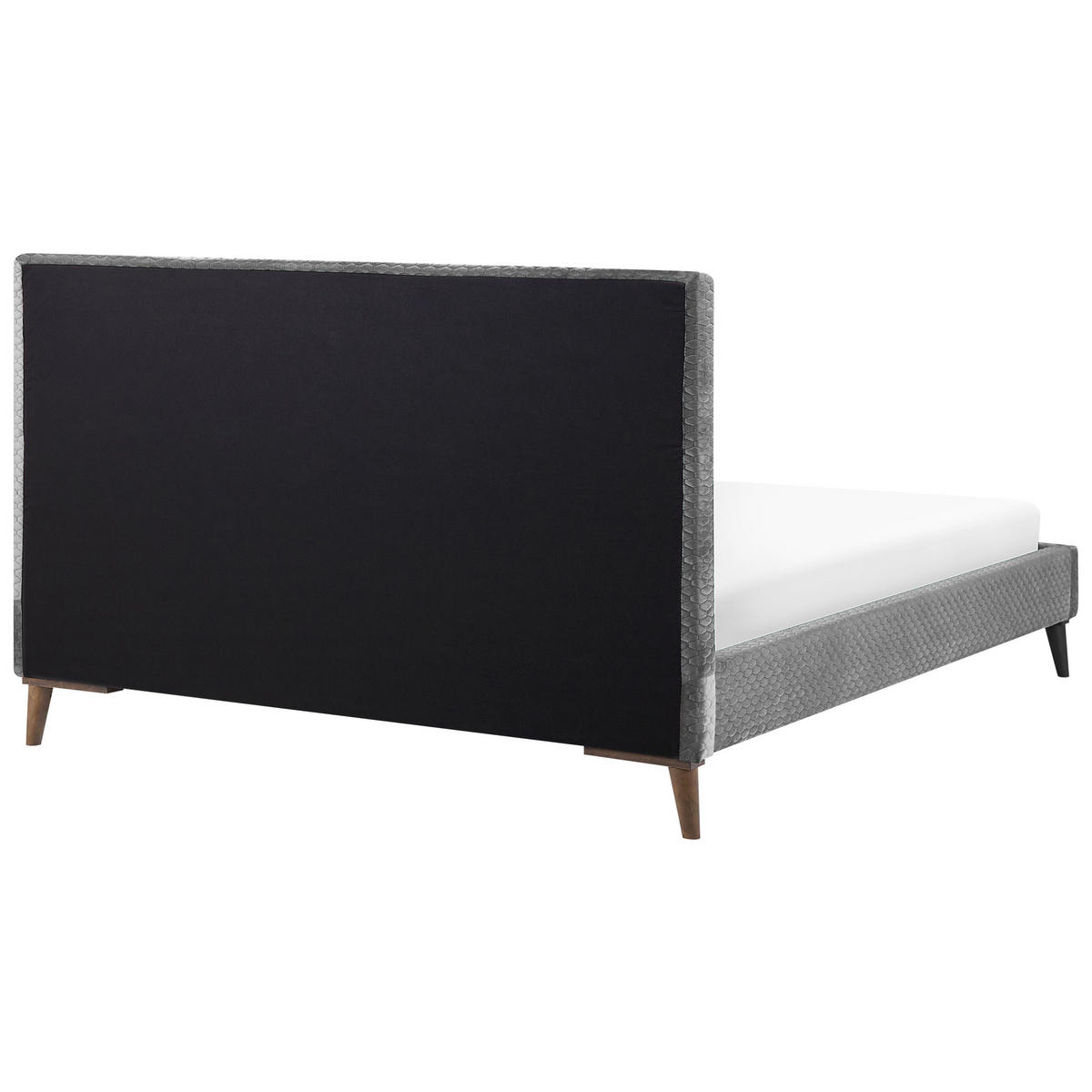 POLSTERBETT 180/200cm Hellgrau Bayonne - Hellgrau, Textil (180/200cm) - Beliani