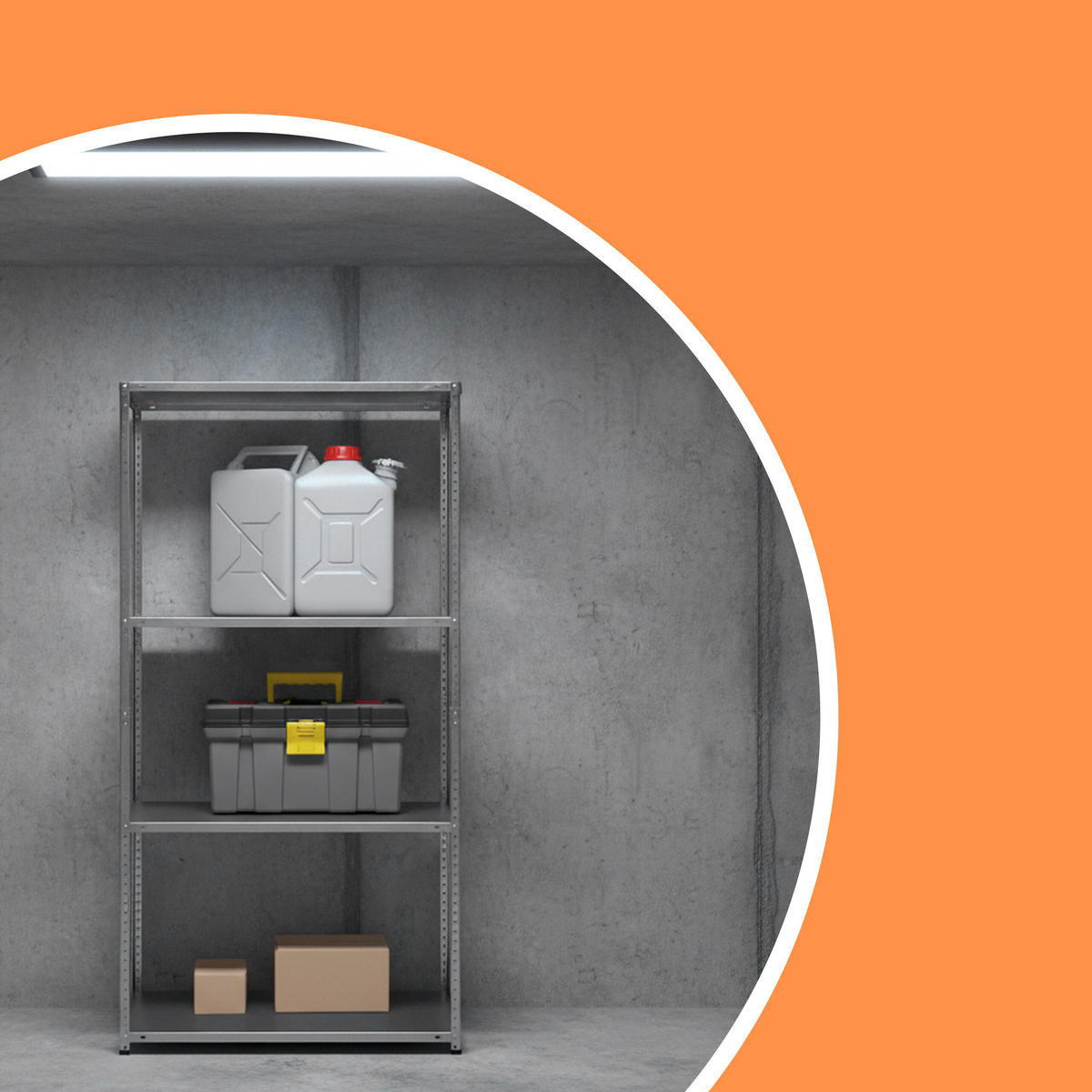 LAGERREGAL - Silberfarben, Kunststoff/Metall (90/180/40cm) - Relaxdays