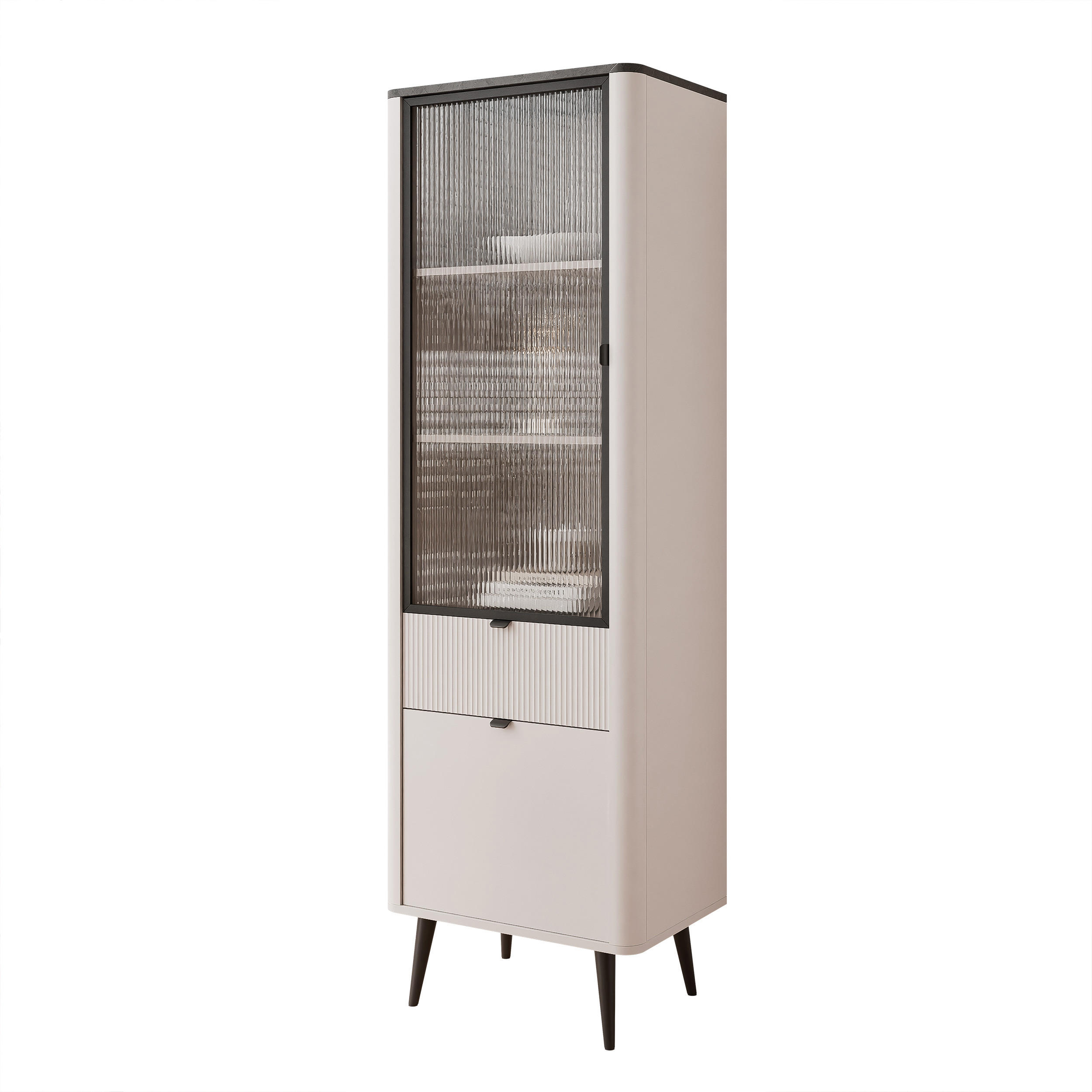 Idohome Vitrine Kaschmir 60x191x40 cm