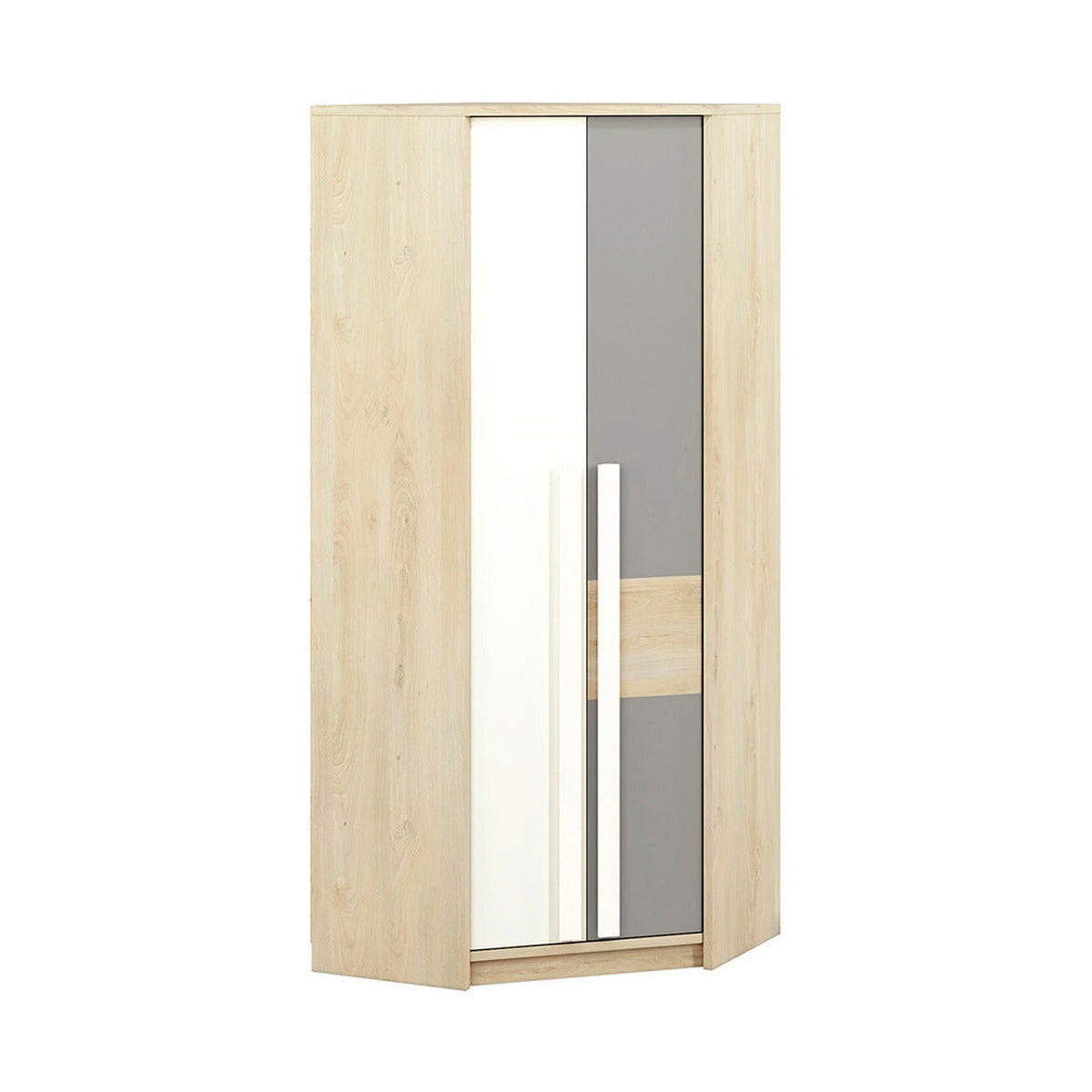 KLEIDERSCHRANK – DROP 0101 – 82 cm – Drop – Weiß - Weiß, Holzwerkstoff (82/199/82cm) - hi-markt