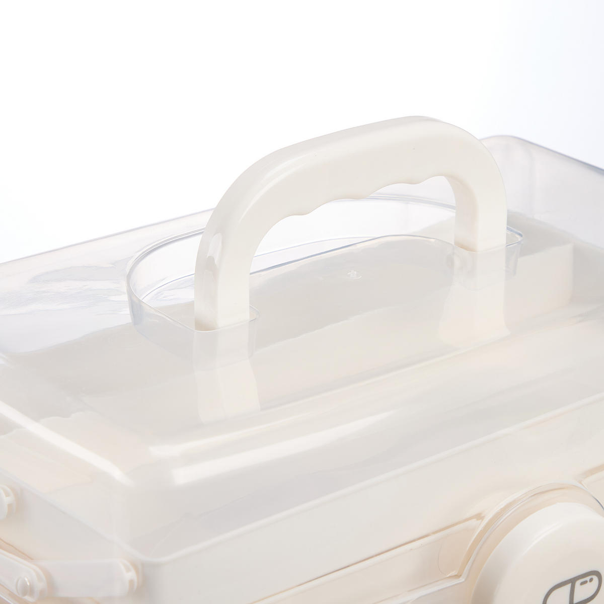 APOTHEKENBOX - Creme, Kunststoff (30/20.5/21cm) - Relaxdays