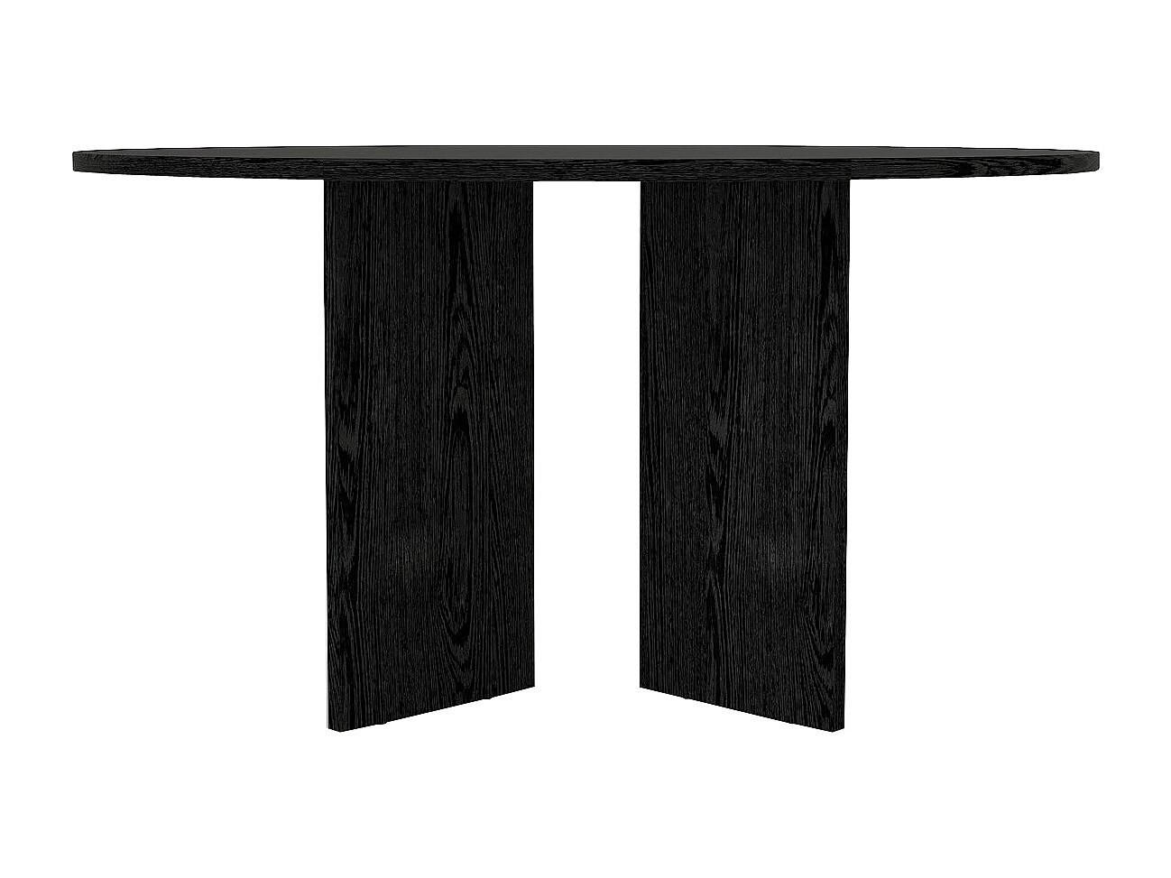 ESSTISCH - 6 Personen - holz - schwarz Topania - Schwarz, Holz (138/138/75cm) - Vente-Unique