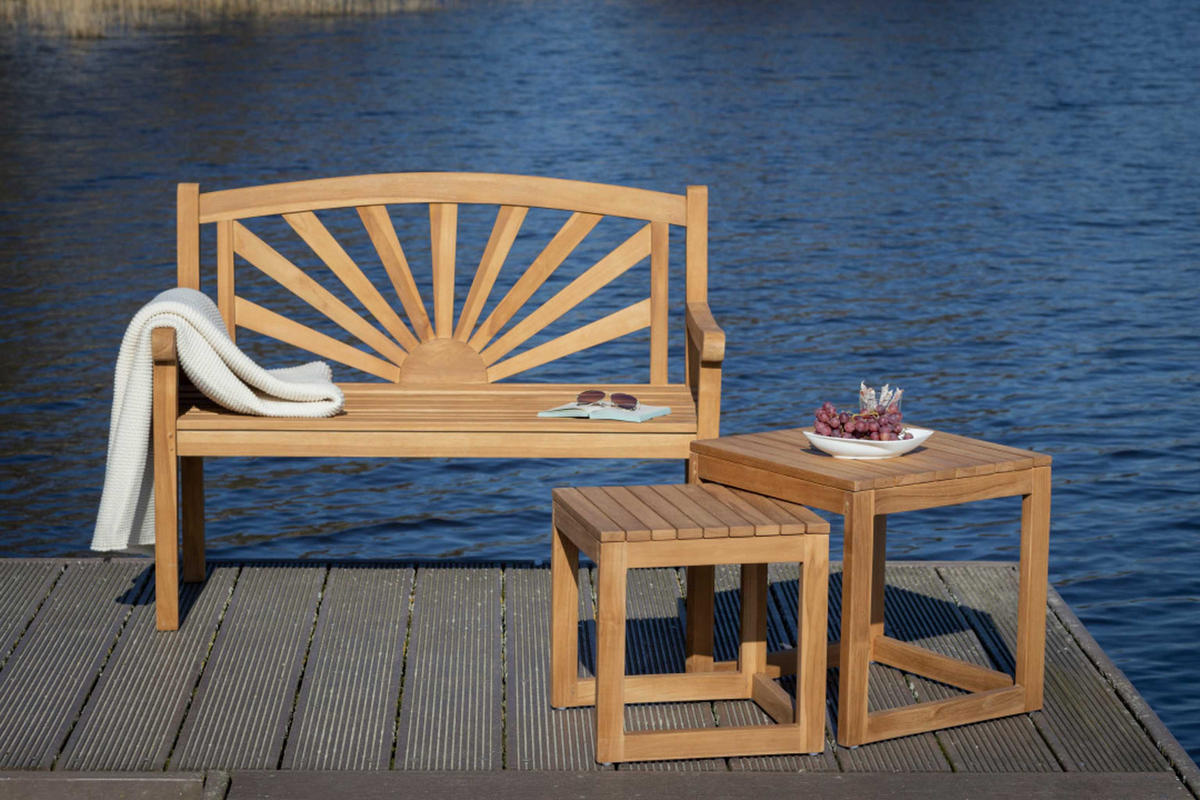 BEISTELLTISCH Verwood 2er Set - Naturfarben, Holz (50/50/50cm) - Mr. Deko