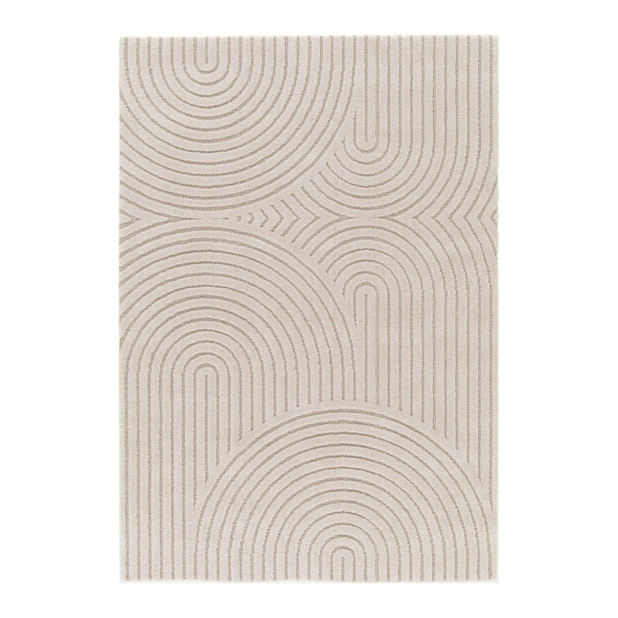 TEPPICH mit sehr weichem Reliefeffekt beige - Beige, Textil (160/230cm) - AFK Living