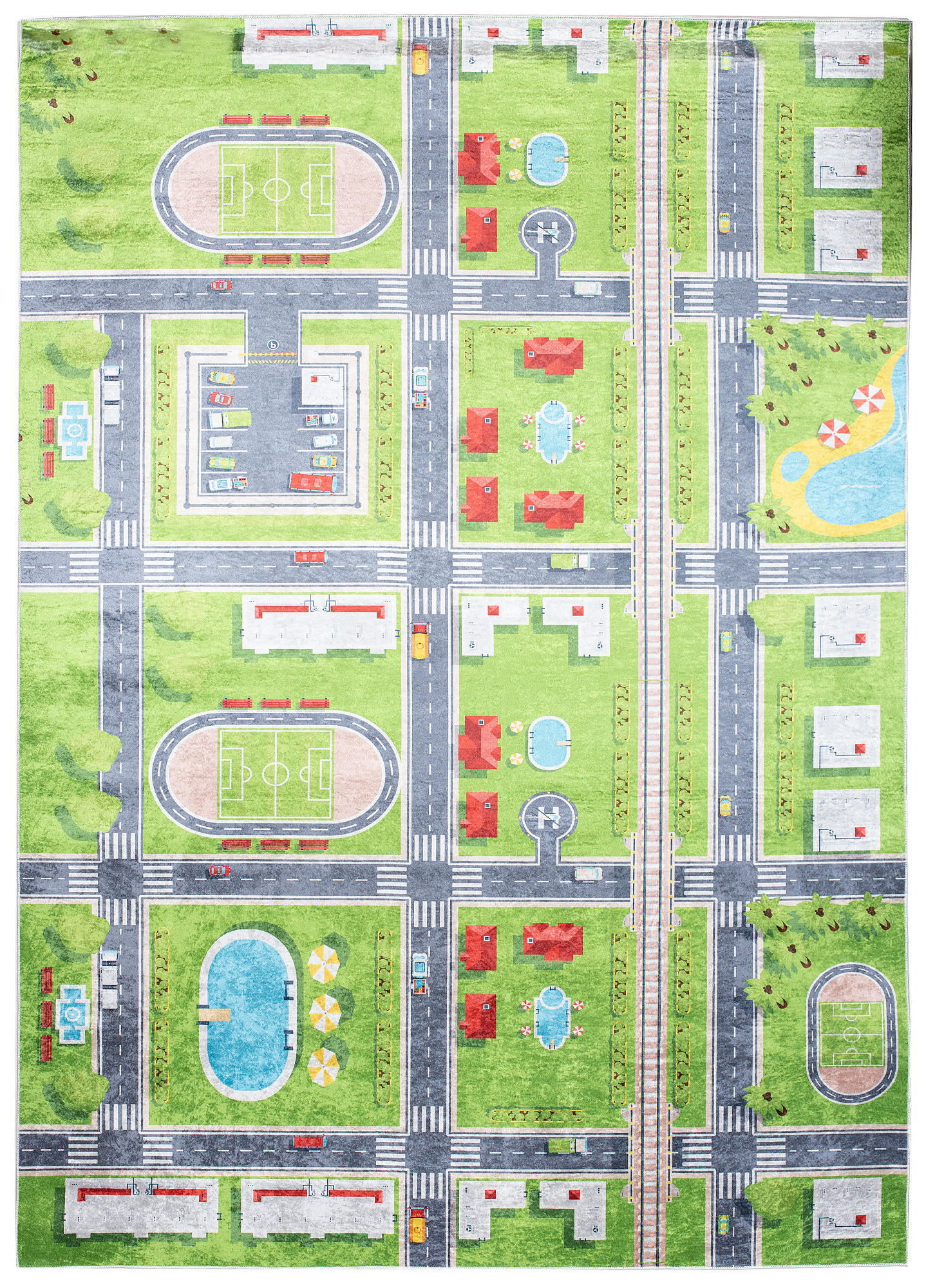 Tapiso Teppich Grün 80x150 cm