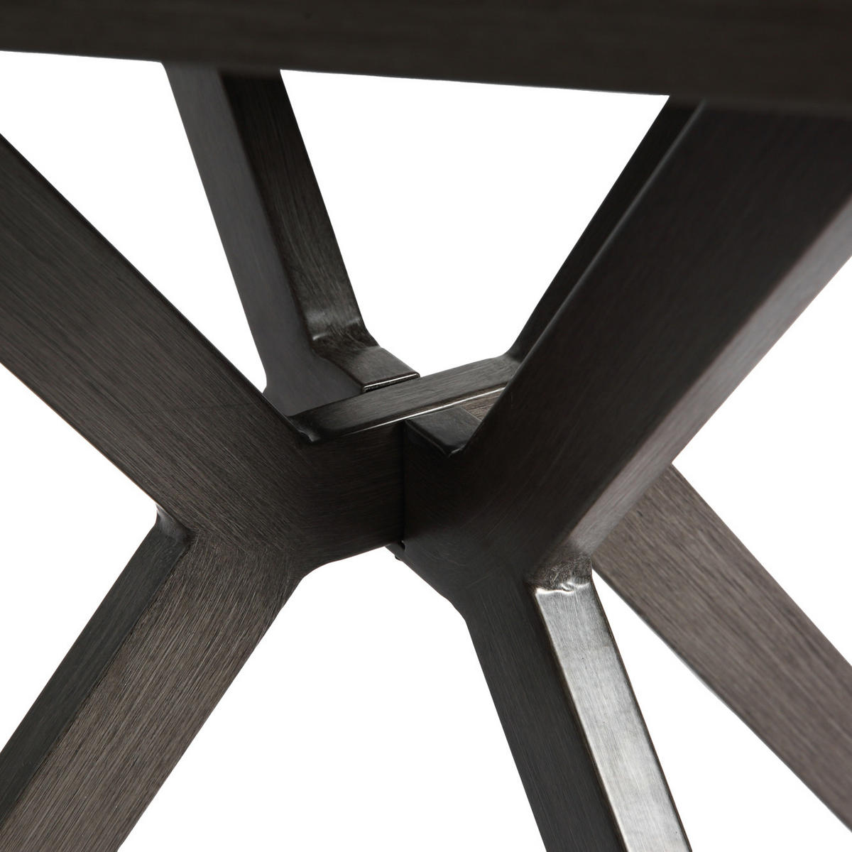 GARTEN-BEISTELLTISCH 45 cm Dunkelgrau Aluminium Quadratischer Outdoor Endtisch für Balkon & Terrasse - Dunkelgrau, Metall (45/45/47cm) - Urban Meuble