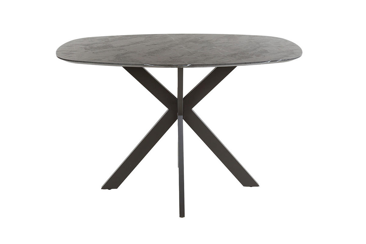BARTISCH SESTA Schwarz Holz - Schwarz, Holz/Metall (80/93/140cm) - KAWOLA