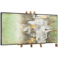 GEMÄLDE Ruhe vorm Sturm Schattenfugenrahmen Grau 140x70 cm - Grau, Holz (140/70cm) - YS-art gallery