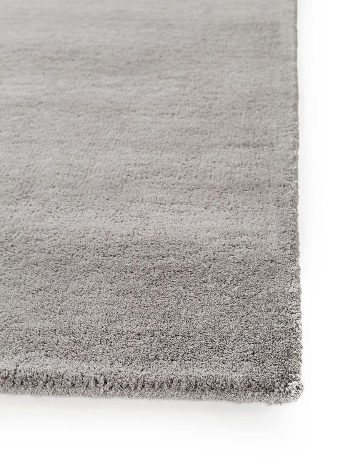 WOLLTEPPICH-LÄUFER Bent Grau 70x200 cm - Grau, Textil (70/200cm) - benuta Nest