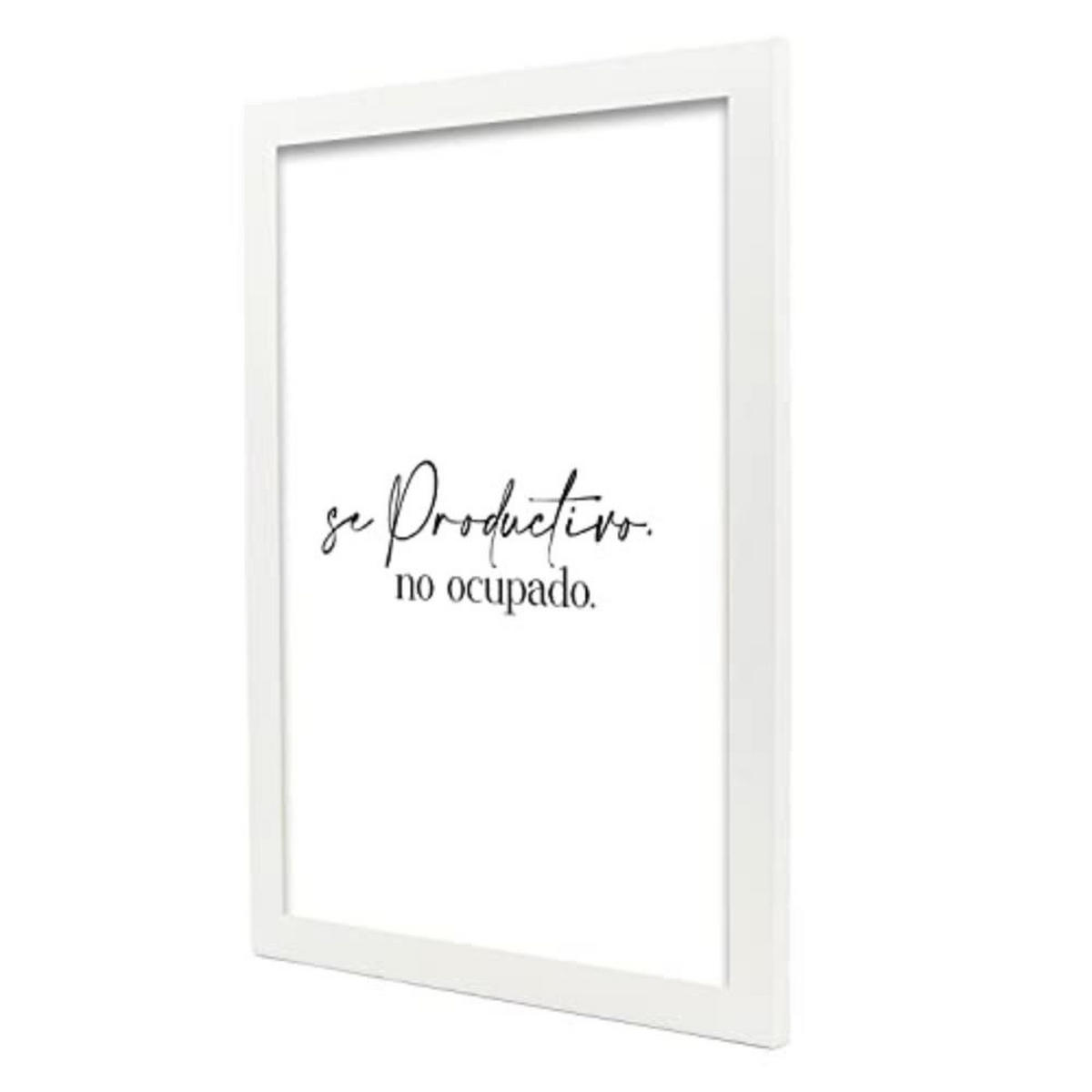 POSTER Set mit 4 Jetzt TypografieStil A3 Weißer Rahmen - Weiß, Papier (29.7/3cm) - Nacnic