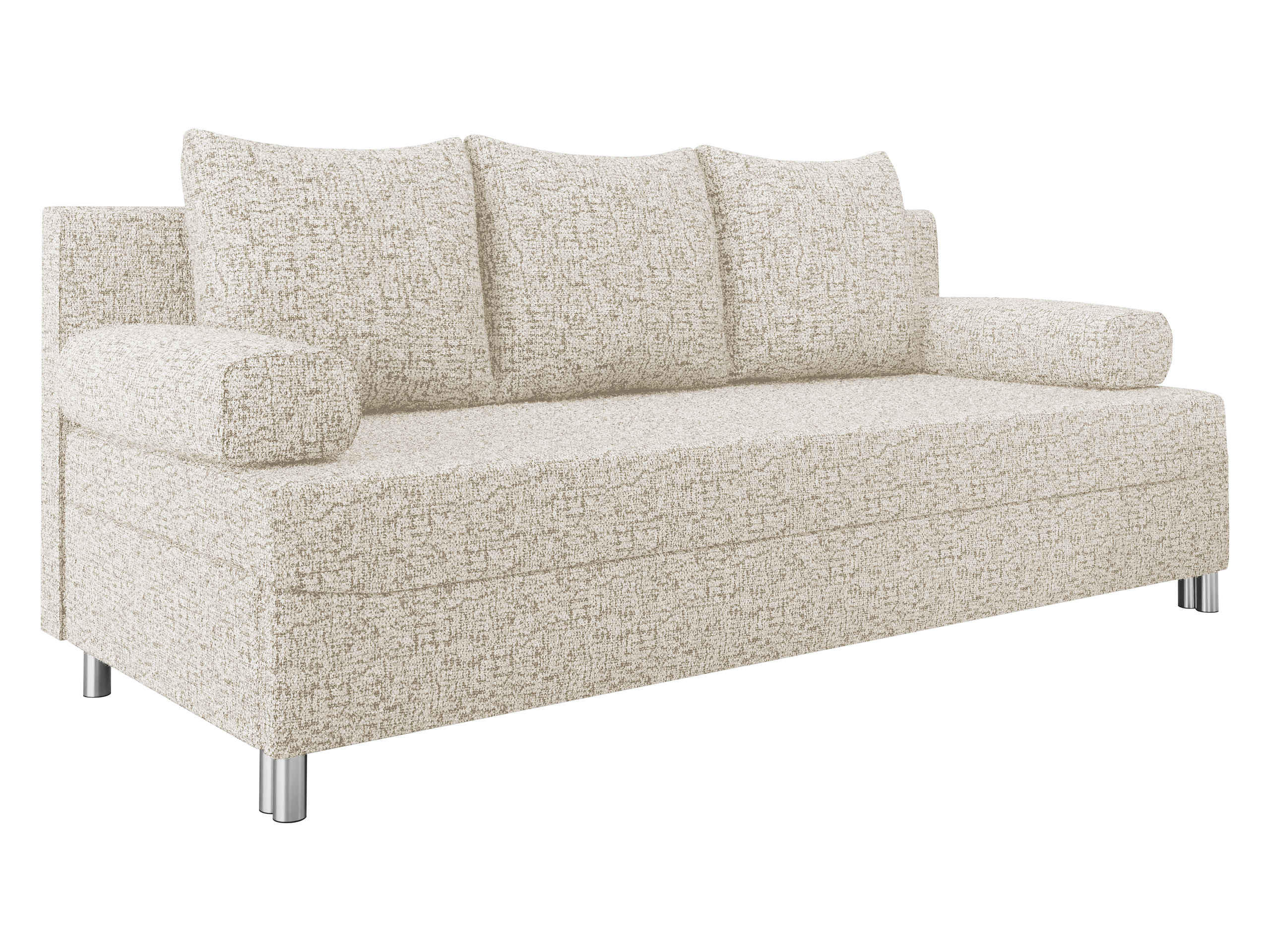 SCHLAFSOFA Dover - Chromfarben/Beige, Holz/Kunststoff (192/86/80cm) - MIRJAN24