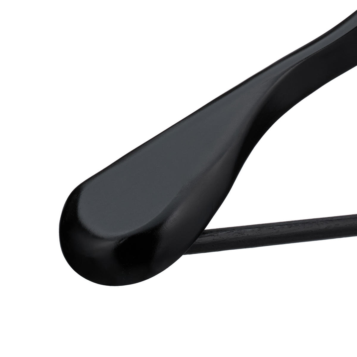 8XVEŠIAKY na oblek - čierna, kov/drevo (6cm) - Relaxdays