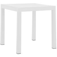 GARTENTISCH eckig 73/73/75 cm Kunststoff Weiß - Weiß, Kunststoff (73/73/75cm) - CLP
