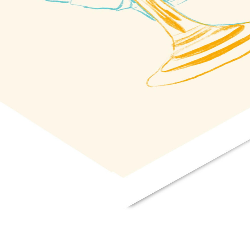 Thumbnail - Poster&Frame Poster, Orange, Papier, 30x40x0.1 cm, Bilder und Zubehör, Wandbilder, Sonstige Wandbilder