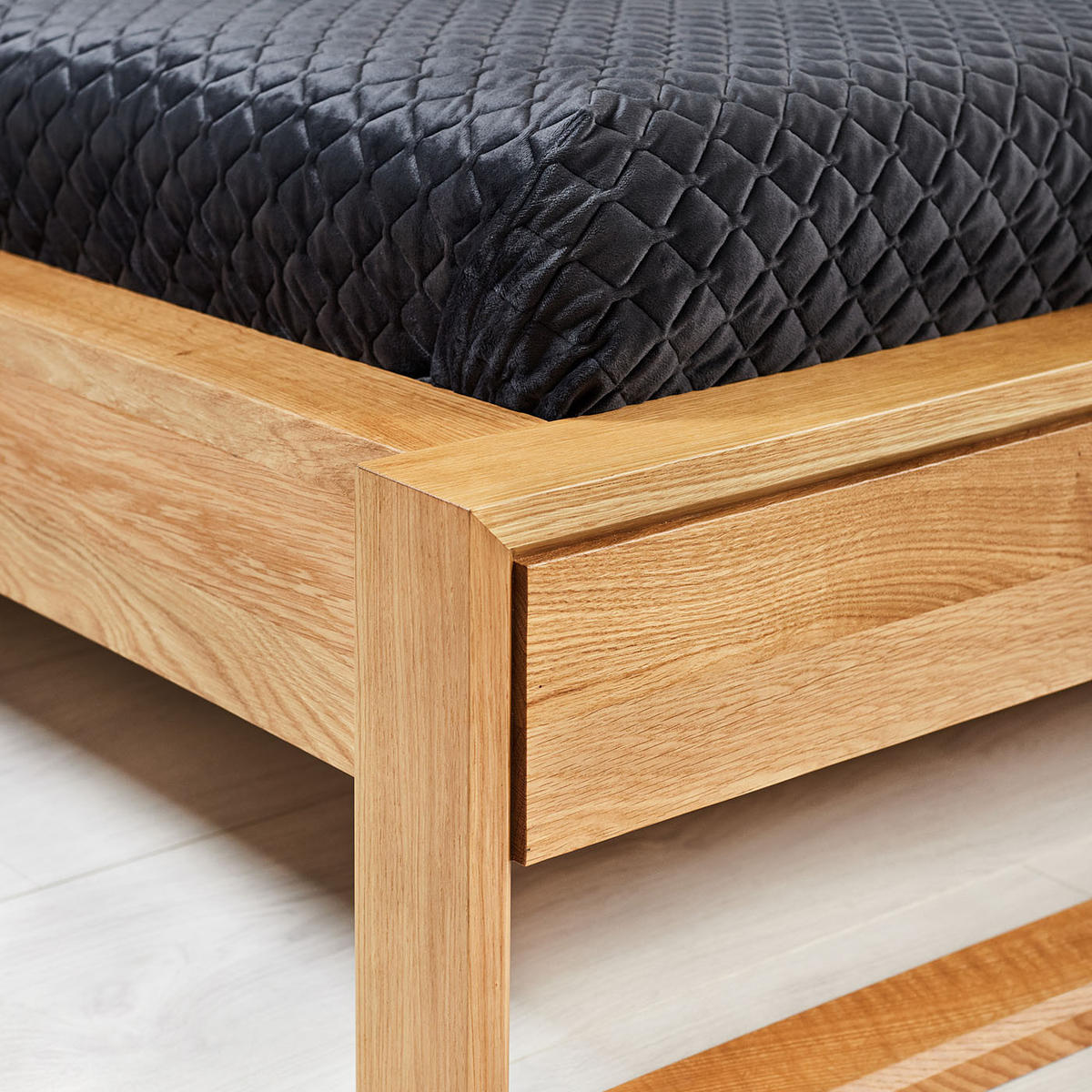 MASSIVHOLZBETT Modena aus Eiche 200x220 cm - Eichefarben/Naturfarben, Holz (200/220cm) - Danzz