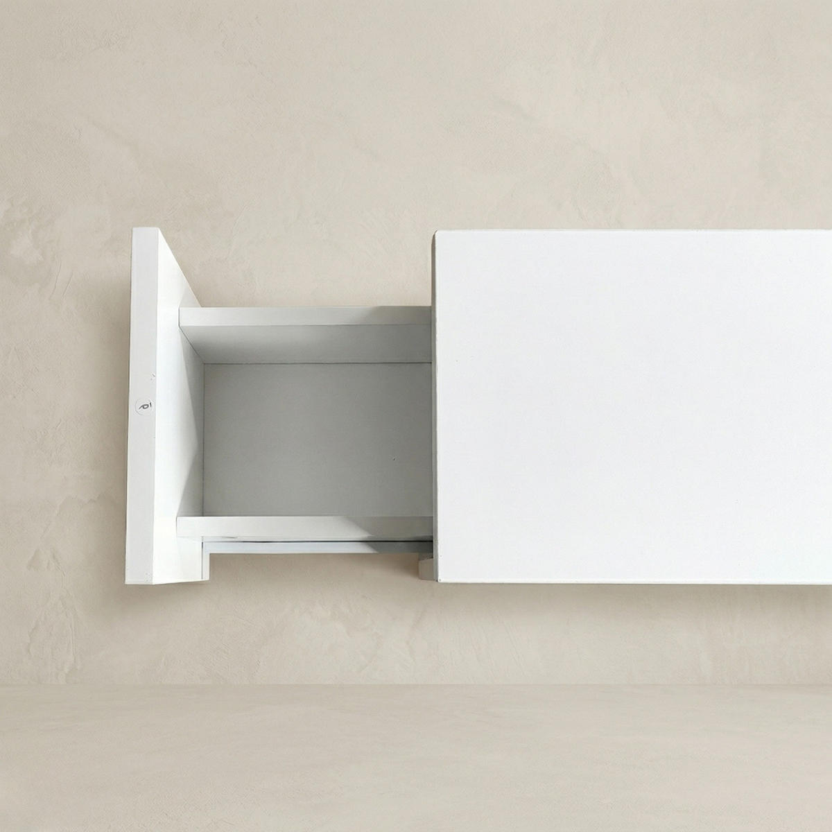 BEISTELLTISCH Teny 20/30/55 cm - Weiß, Holzwerkstoff (20/55/30cm) - EDAXO