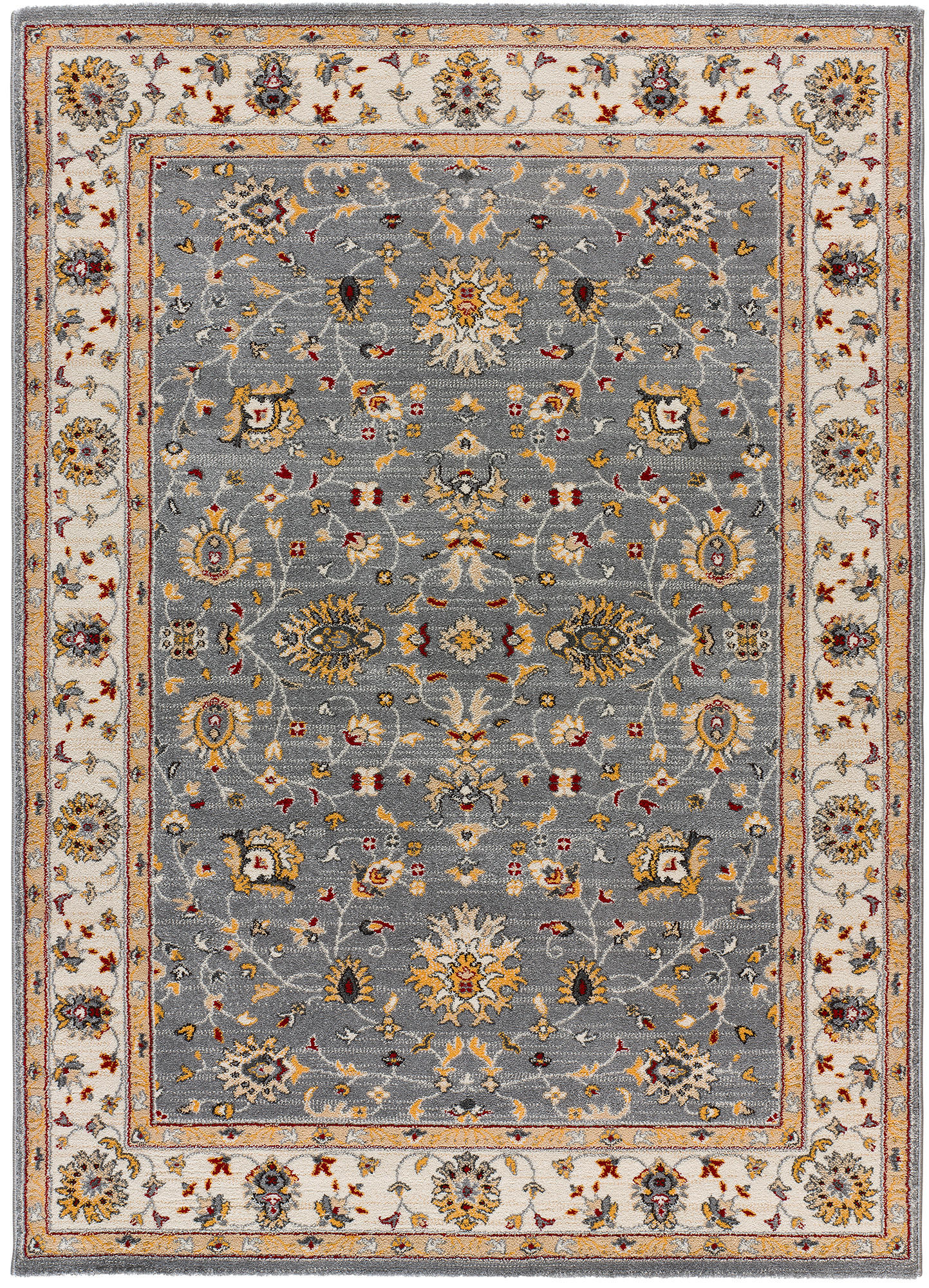 Atticgo Vintage-Teppiche Silber, Creme 80x150 cm