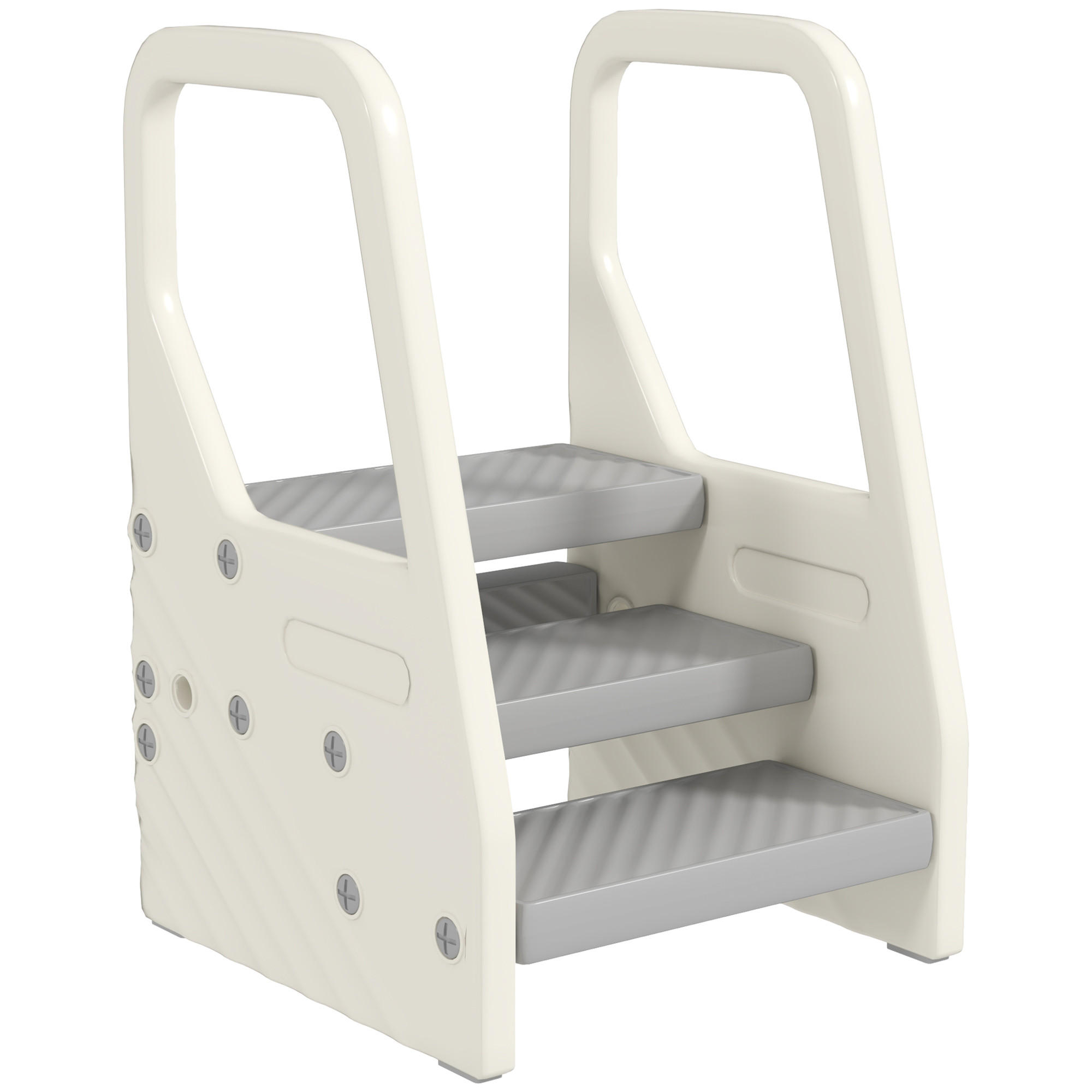 KINDER Tritthocker - Grau, Kunststoff (42/65.5/43cm) - AIYAPLAY