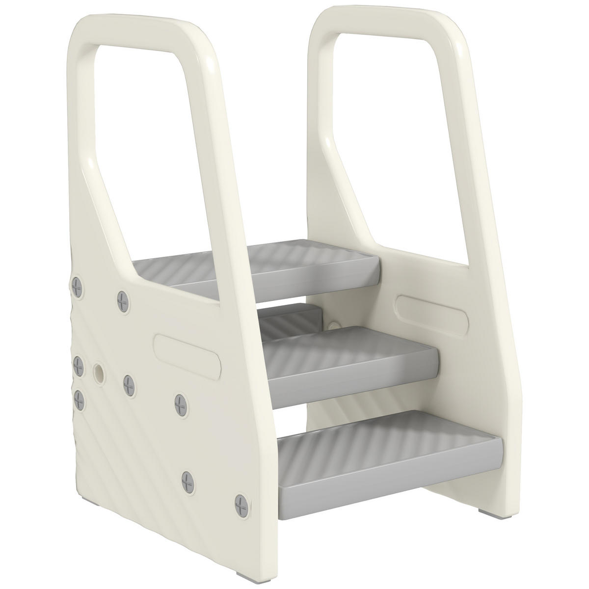 KINDER Tritthocker - Grau, Kunststoff (42/65.5/43cm) - AIYAPLAY