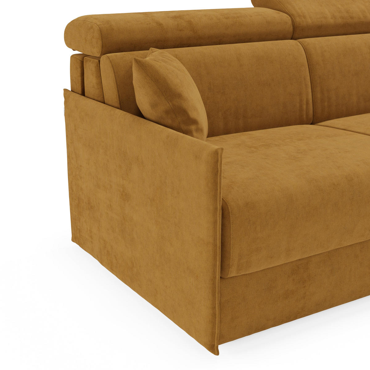 LINEARSOFA Miryam - Gelb, Metall (149/83/98cm) - Divani.store