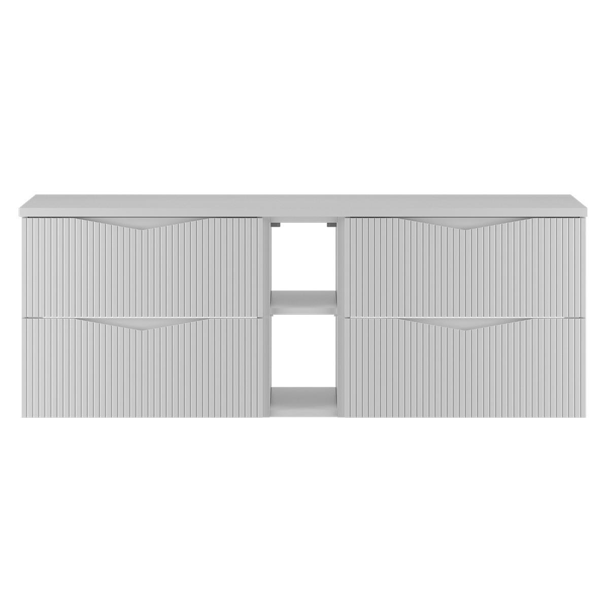 WASCHTISCHUNTERSCHRANK 140.6cm Tao Weiß - Weiß, Holzwerkstoff (140.6/52.2/46.5cm) - Petits-meubles