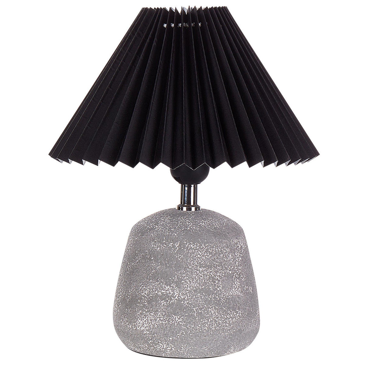 TISCHLAMPE 2er Set Schwarz/Grau Zeyi - Schwarz/Grau, Keramik (25/25/32cm) - Beliani