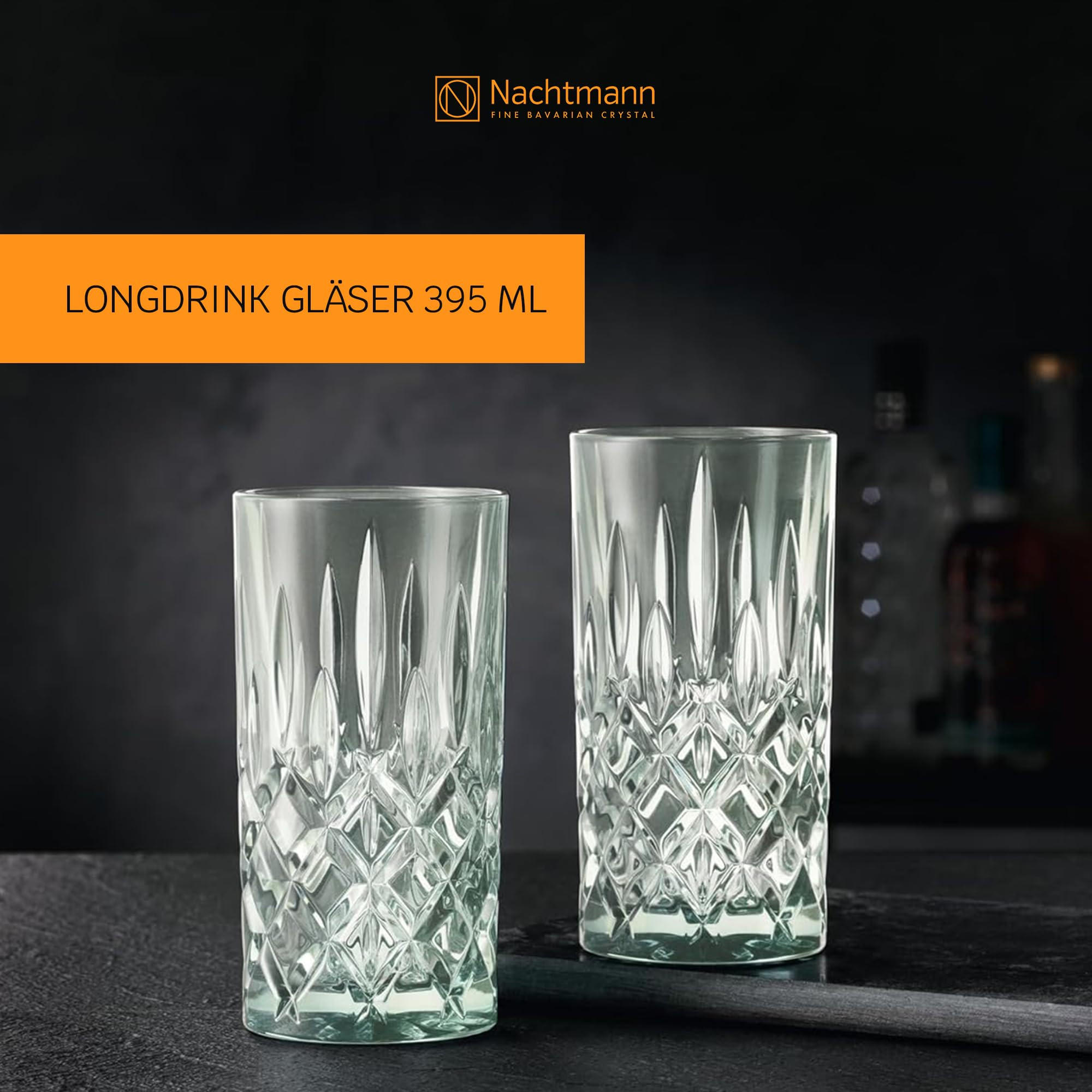 LONGDRINKGLÄSER Noblesse Colors Mint 395 ml 2er Set - Grün, Glas (0.395L) - Nachtmann