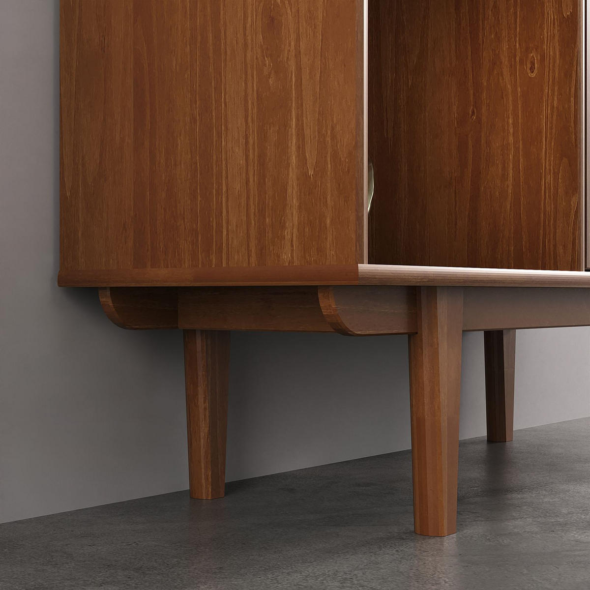 HIGHBOARD SIMONA - Kastanienfarben, Holz (95/139/37cm) - IDIMEX
