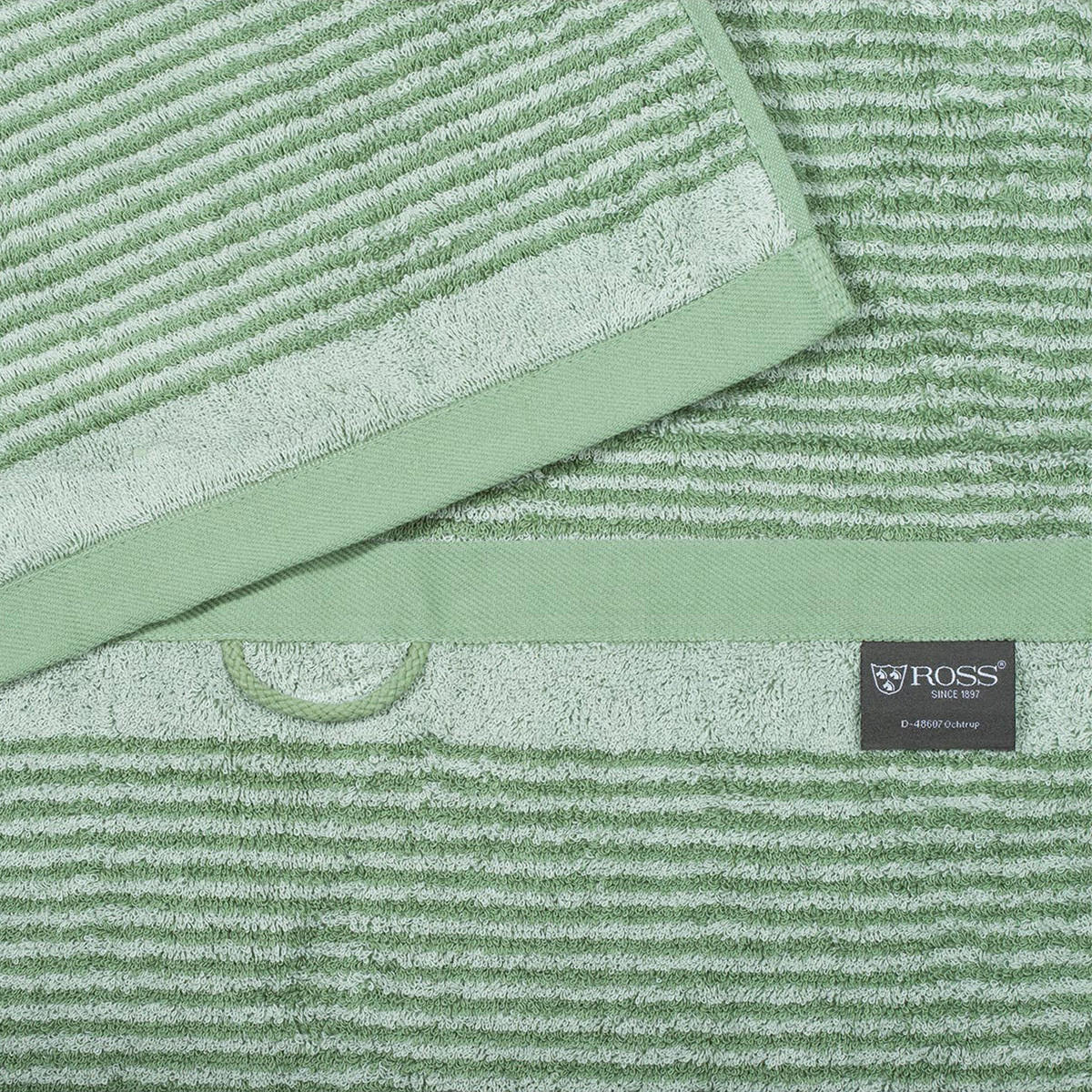 FROTTIERSET Stripes 6-teilig - Grün, Textil (50/100cm) - Ross