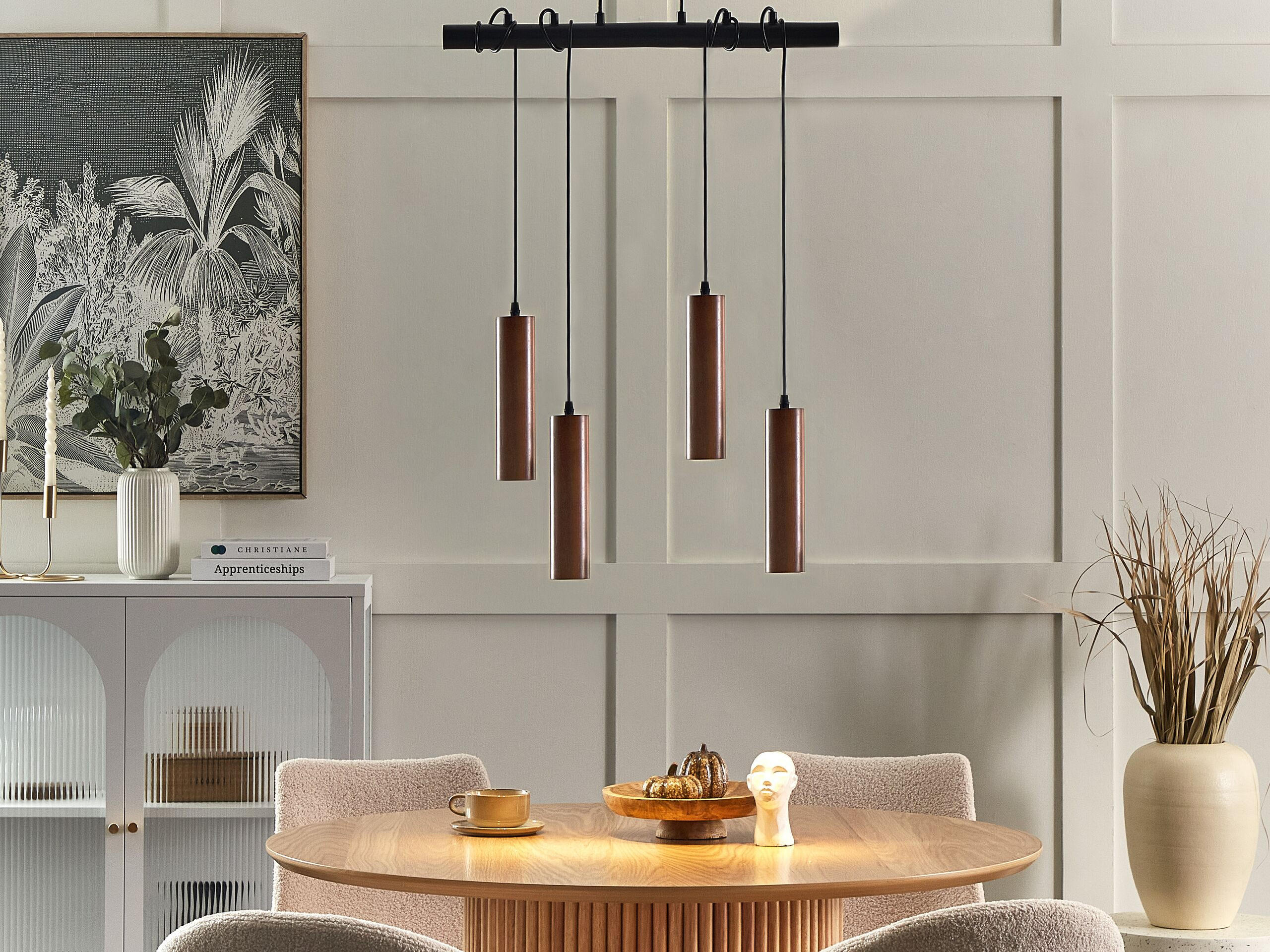 HÄNGELEUCHTE Tutaki 16/61/162 cm - Schwarz, Metall (16/61/162cm) - Beliani