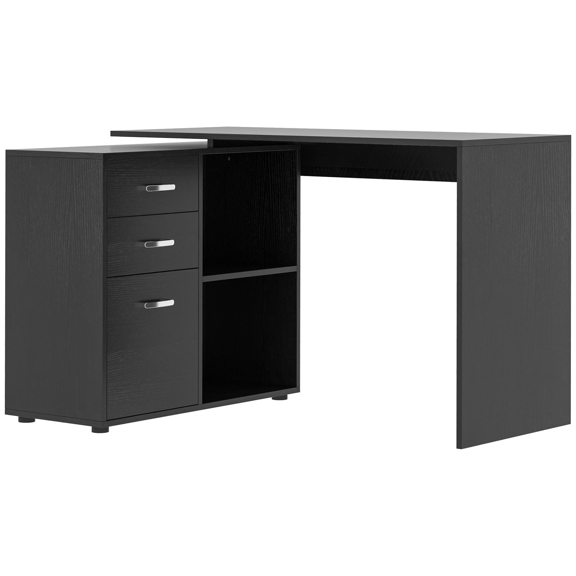 BÜROTISCH Schwarz 1 Stück - Schwarz, Holzwerkstoff (83.5/117/76cm) - GiPP