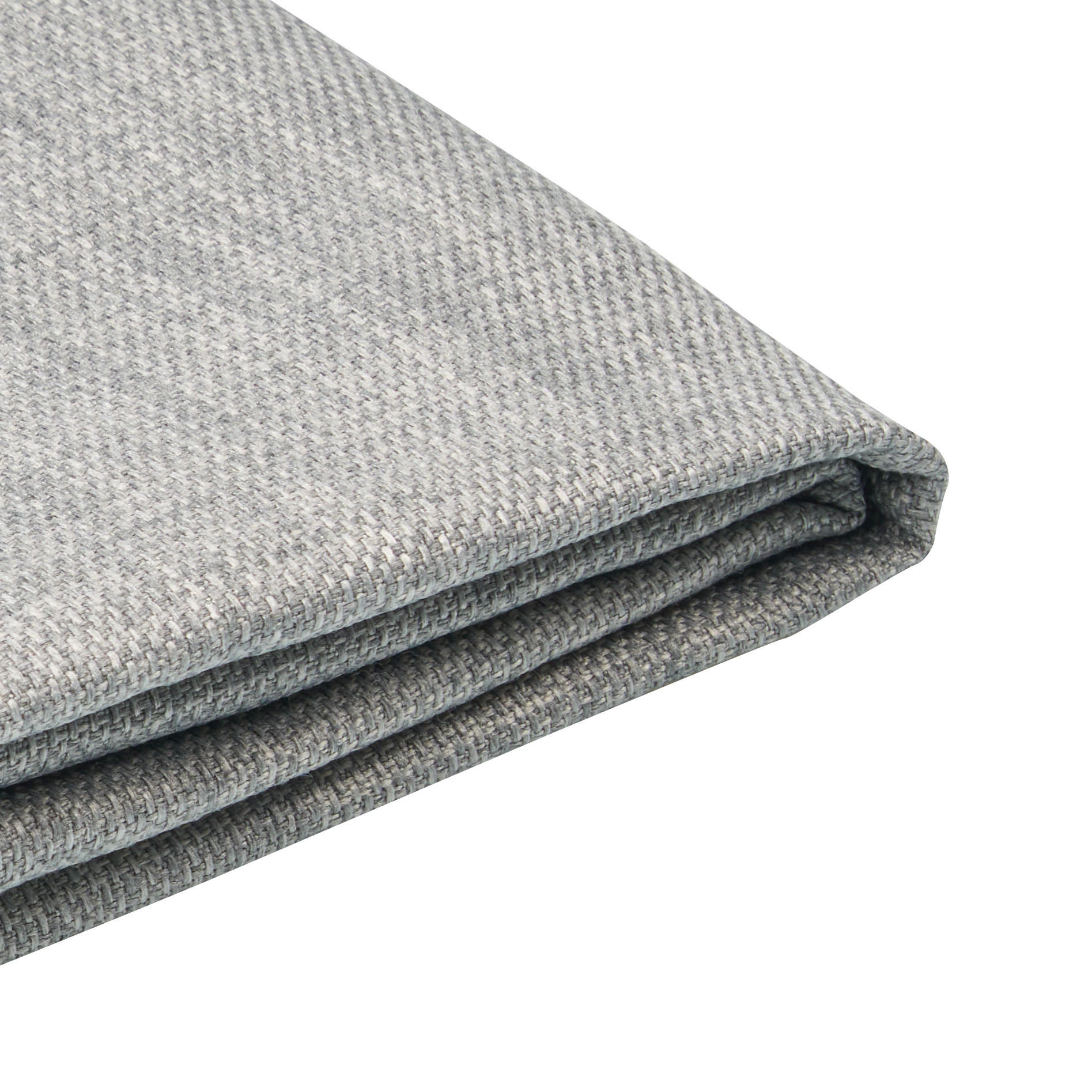 Beliani Bettrahmenbezug Hellgrau, Grau 100x214 cm