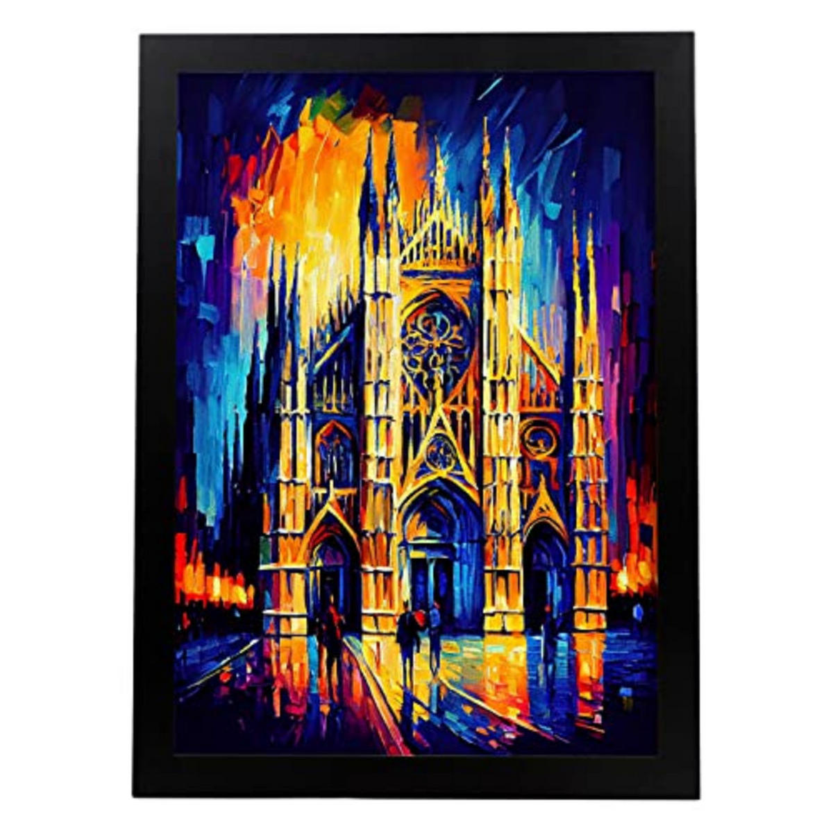 POSTER Mailänder Dom Im Ölgemälde Stil A4 Rahmenlos - Klar, Papier (29.7/5/21cm) - Nacnic