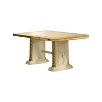 ESSTISCH VENUS in Beige/Gold 185 - 230 cm - Beige/Goldfarben, Holzwerkstoff (105/185/75cm) - Interdesign24