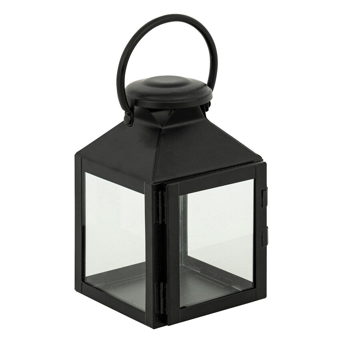 METALLATERNE Winy 17 cm - Schwarz, Metall (10.5/17/10.5cm) - Atmosphera Createur d´interieur