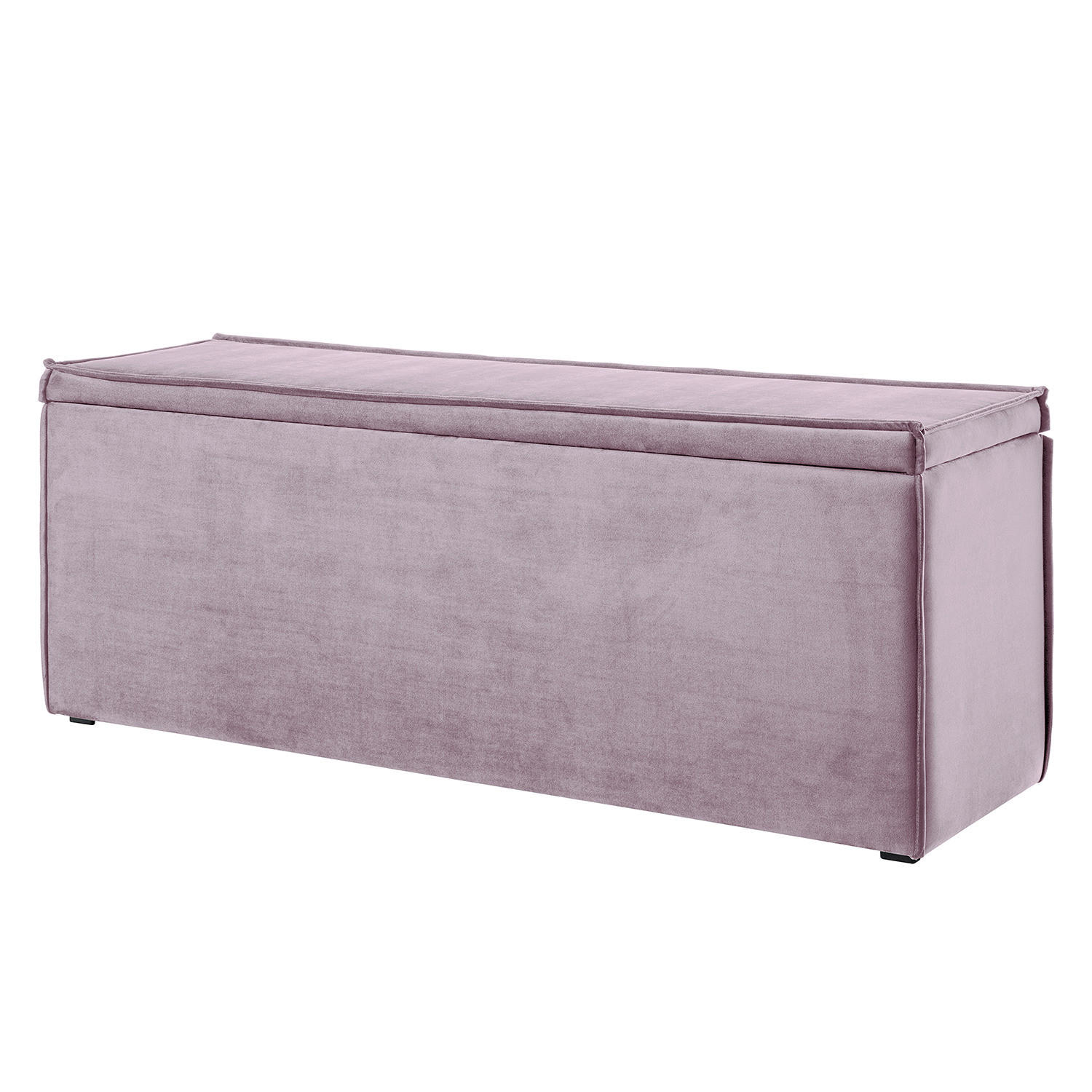 BETTTRUHE - Samt - Mauve, Kunststoff/Textil (140/51/40cm) - home24