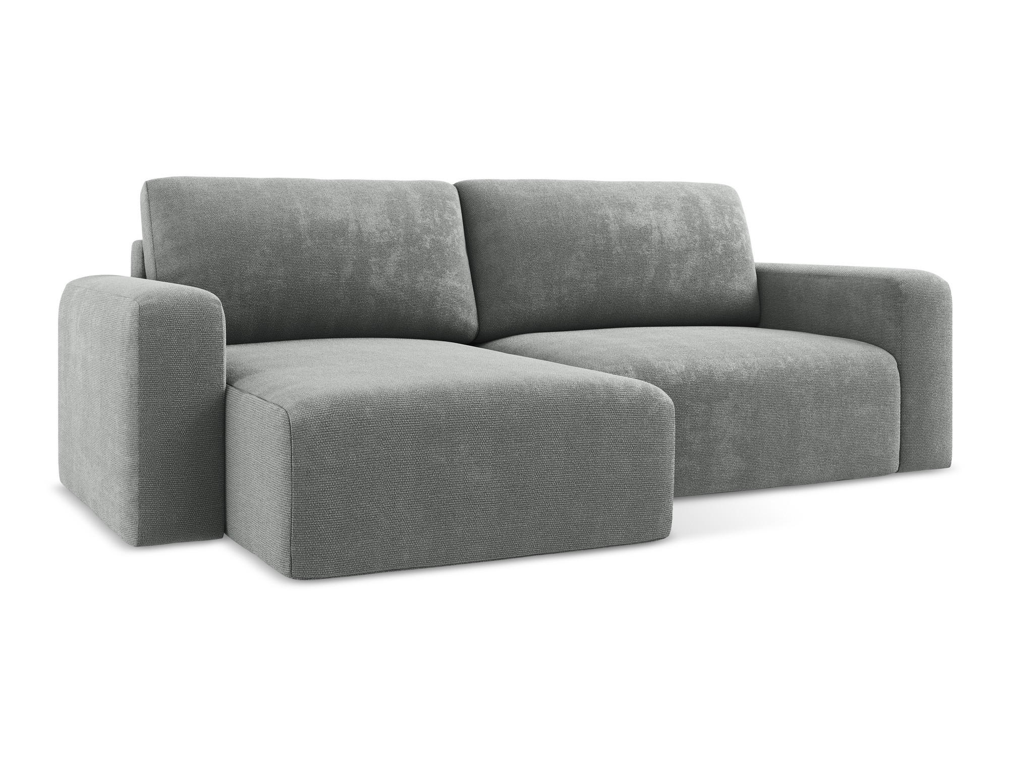 Thumbnail - Makamii Ecksofa, Grau, Textil, 3-Sitzer, Füllung: Schaumstoff, L-Form, Ottomane links, 244x149 cm, Made in EU, Wohnzimme...