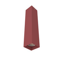 DECKENLEUCHTE Cube H30 - Rot, Metall (6/6/30cm) - Lumicom